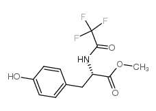 n-trifluoroacetyl-l-tyrosine methyl ester结构式