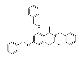 (1R-trans)-1,2,3,4-tetrahydro-1,3-dimethyl-6,8-bis(phenylmethoxy)-2-phenylmethylisoquinoline Structure