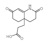 4a(2H)-Quinolinepropanoicacid, 1,3,4,5,6,7-hexahydro-2,7-dioxo-结构式