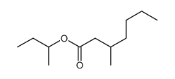 3-Methylheptanoic acid sec-butyl ester Structure
