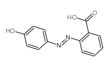 2-(4-Hydroxyphenylazo)benzoic acid Structure