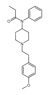 N-(1-(4-methoxyphenethyl)piperidin-4-yl)-N-phenylpropionamide结构式