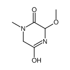 2,5-Piperazinedione,3-methoxy-1-methyl-(9CI)结构式