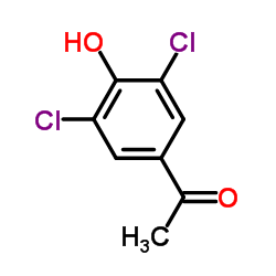3',5'-二氯-4'-羟基乙酰苯结构式