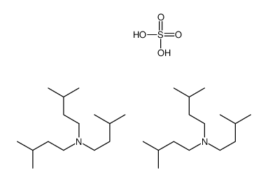 3-methyl-N,N-bis(3-methylbutyl)butan-1-amine,sulfuric acid结构式