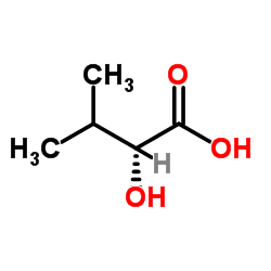 (S)-(+)-2-Hydroxy-3-Methylbutyric acid Structure