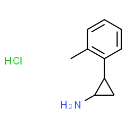 反式-2-(邻甲苯基)环丙-1-胺盐酸盐结构式
