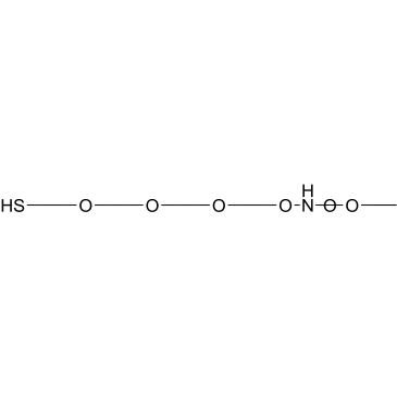 t-Boc-Aminooxy-PEG3-thiol Structure