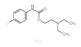 2-diethylaminoethyl N-(4-chlorophenyl)carbamate结构式