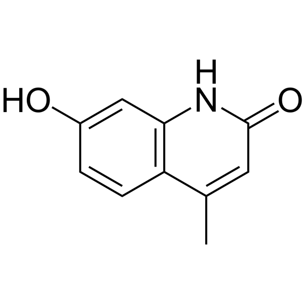 2(1H)-Quinolinone,7-hydroxy-4-methyl- Structure