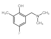 2-二甲氨基甲基-4-氟-6-甲基苯酚结构式