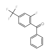 2-氟-4-(三氟甲基)苯并苯酮结构式