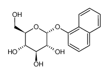 1-萘基-α-D-葡萄糖苷结构式