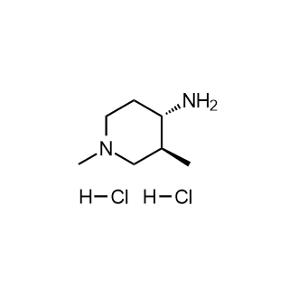 反式-1,3-二甲基-哌啶-4-基胺二盐酸盐结构式
