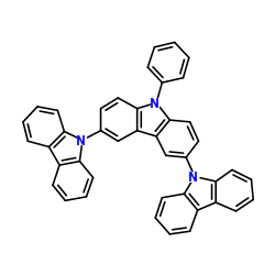 9-苯基-9H-3,6,9-三咔唑结构式