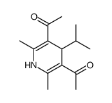 3,5-Diacetyl-1,4-dihydro-4-isopropyl-2,6-dimethylpyridine结构式