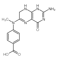 4-[(2-amino-4-oxo-7,8-dihydro-1H-pteridin-6-yl)methylamino]benzoic acid结构式