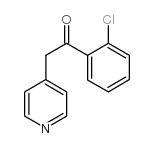 1-(2-氯苯基)-2-(吡啶-4-基)乙酮结构式