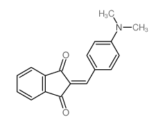 1H-Indene-1,3(2H)-dione,2-[[4-(dimethylamino)phenyl]methylene]- Structure