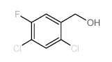 2,4-二氯-5-氟苯甲醇结构式