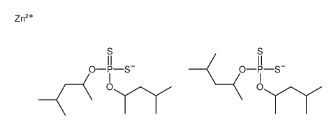 zinc O,O,O',O'-tetrakis(1,3-dimethylbutyl) bis(phosphorodithioate) Structure