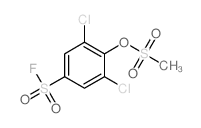 Benzenesulfonylfluoride, 3,5-dichloro-4-[(methylsulfonyl)oxy]- Structure