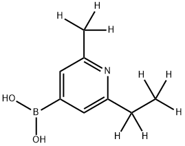 (2-Ethyl-6-methyl-d8)-pyridine-4-boronic acid Structure