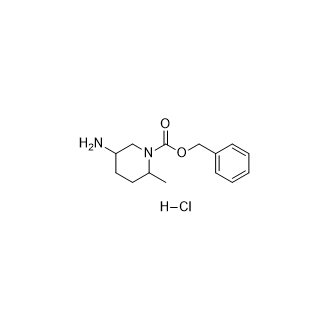 苄基5-氨基-2-甲基哌啶-1-羧酸盐酸盐结构式