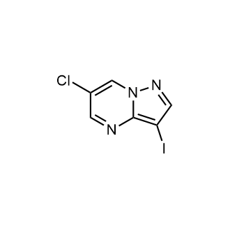 6-氯-3-碘吡唑并[1,5-a]嘧啶结构式