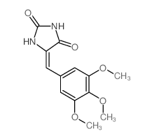 2,4-Imidazolidinedione,5-[(3,4,5-trimethoxyphenyl)methylene]- Structure