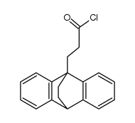 3-[Dibenzo[b,e]bicyclo[2.2.2]octadienyl-(1)]-propionsaeurechlorid结构式