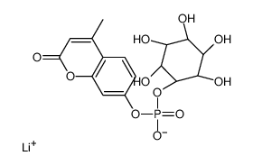 4-甲基伞形酮基肌醇1-磷酸锂盐结构式