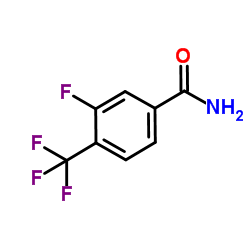 3-氟-4-三氟甲基苯甲酰胺结构式