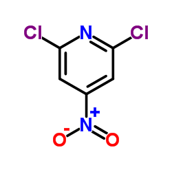 2,6-二氯-4-硝基吡啶结构式