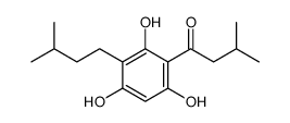 3-methyl-1-[2,4,6-trihydroxy-3-(3-methylbutyl)phenyl]butan-1-one结构式