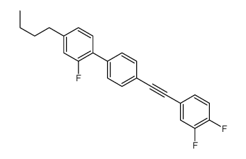 4-butyl-1-[4-[2-(3,4-difluorophenyl)ethynyl]phenyl]-2-fluorobenzene Structure