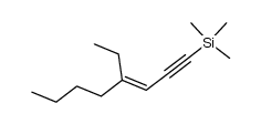 (4-ethyl-oct-3-en-1-ynyl)-trimethyl-silane结构式