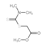 Acetic acid,2-[[(dimethylamino)thioxomethyl]thio]-, methyl ester Structure