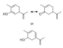 dehydrocarveol,p-menthatrien-2-ol, Structure