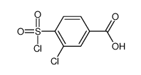3-chloro-4-chlorosulfonyl-benzoic acid Structure
