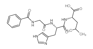 Hippuryl-His-Leu-OH structure