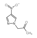 1-(4-硝基-1H-吡唑-1-基)丙酮结构式