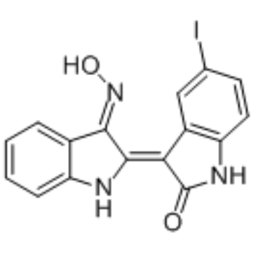 5-Iodo-indirubin-3'-monoxime Structure