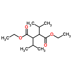 Butanedioic acid,2,3-bis(1-methylethyl)-,1,4-diethylester Structure
