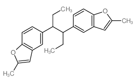 2-methyl-5-[4-(2-methylbenzofuran-5-yl)hexan-3-yl]benzofuran Structure