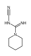 N'-cyanopiperidine-1-carboximidamide结构式