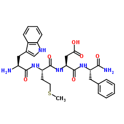 TRP-MET-ASP-PHE-NH2结构式