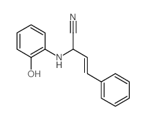 3-Butenenitrile,2-[(2-hydroxyphenyl)amino]-4-phenyl-结构式
