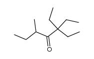 3,3-diethyl-5-methyl-heptan-4-one结构式