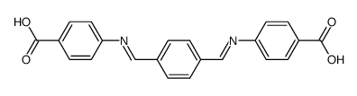 N,N'-terephthalylidenebis(p-aminobenzoic acid)结构式
